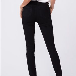 Paige Verdugo Ultra Skinny Jeans in Black Shadow